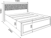 Саванна Модуль 4 "Кровать с настилом 1,4" - Интернет - магазин корпусной мебели "Комод72", Тюмень